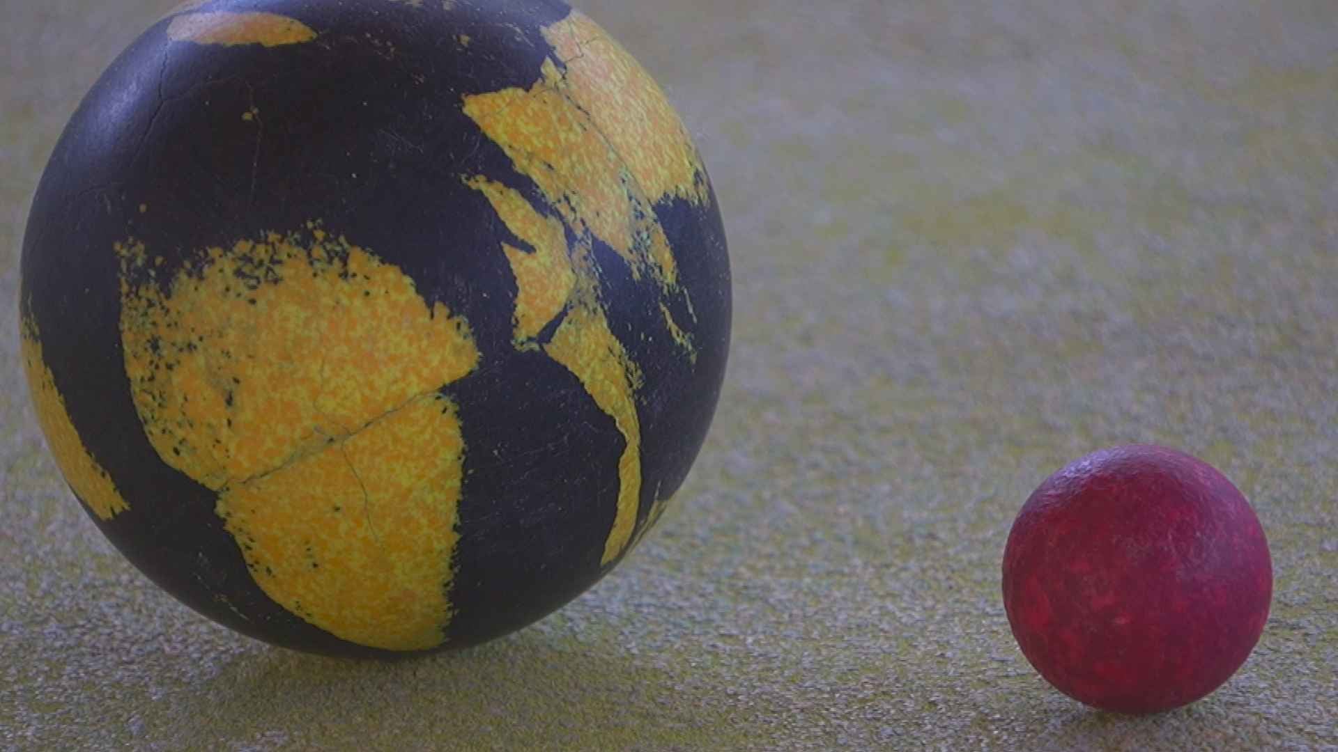 Präzision auf der Bocciabahn